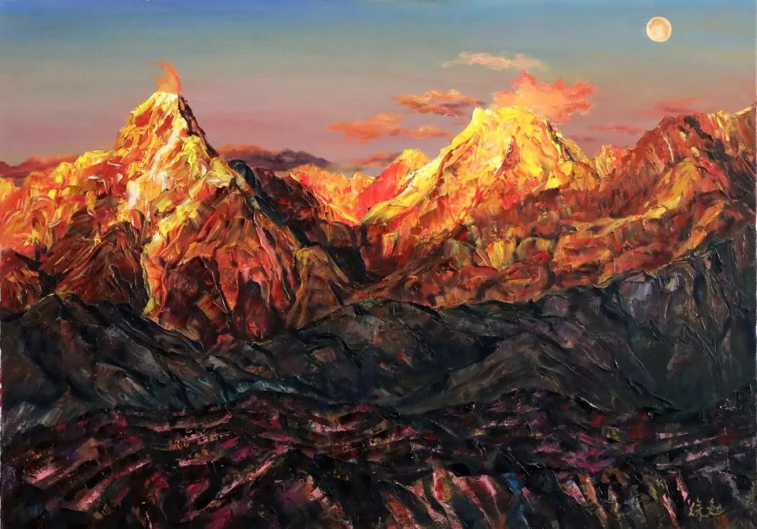 点赞!检察官用油画为祖国母亲庆生